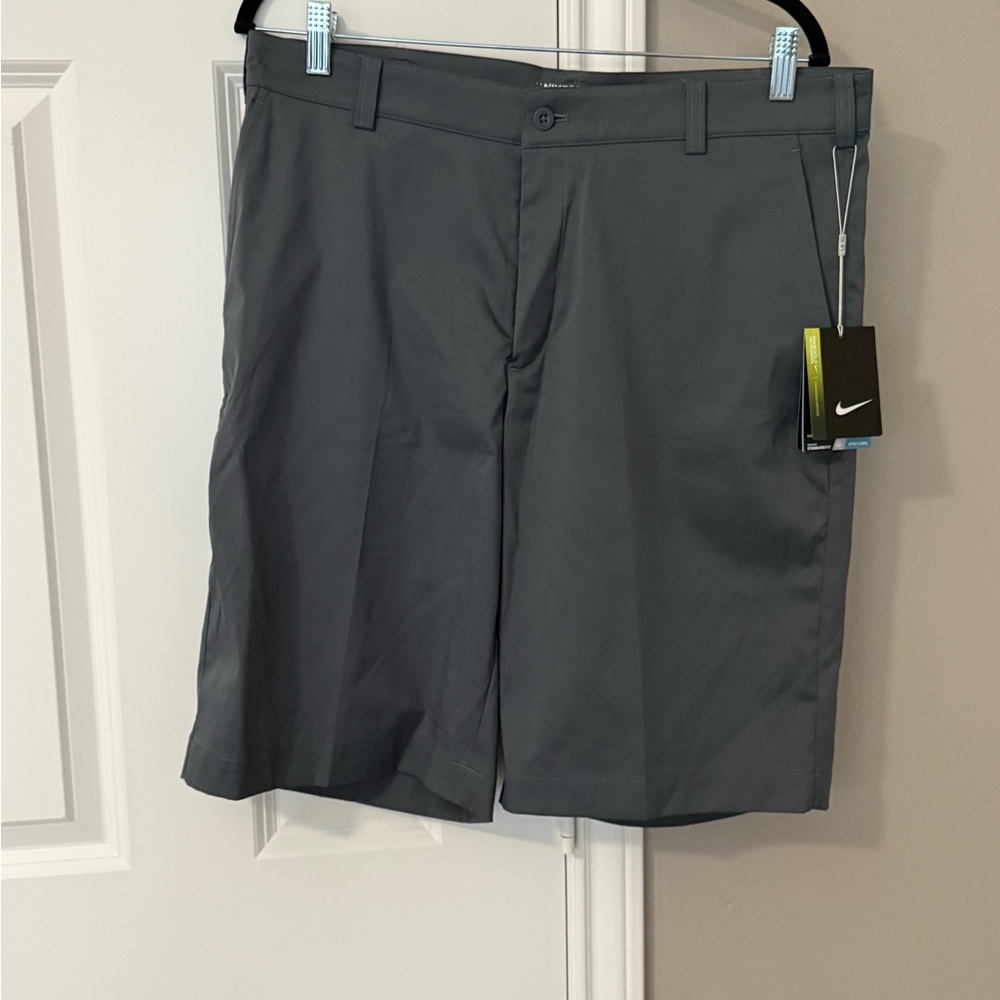 Nike Men's Charcoal Flat Front Shorts NWT